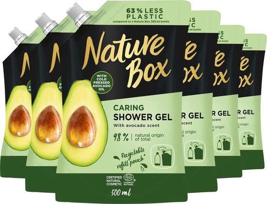Nature box shampoo 6x 500 ml navul verpakking