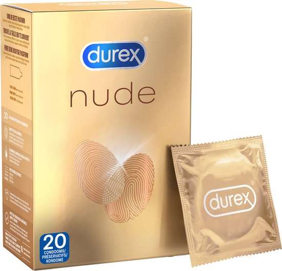 Durex - Condooms Nude - Extra Dun - Huid Op Huid Sensatie - 20 stuks - Grootverpakking