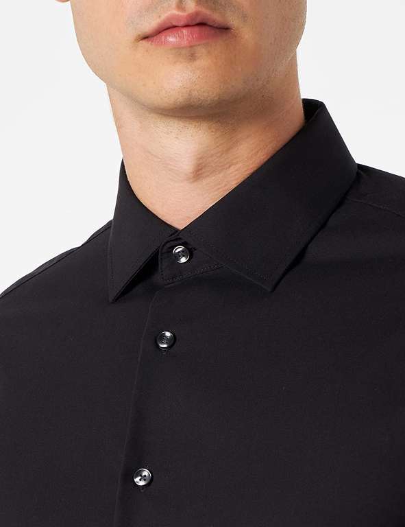 Seidensticker Heren Kent Shaped Fit Businesshemd zwart