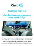 Voor €10 auto schoon bij Claro locaties ( ook iClean, Matz & Wasdas )