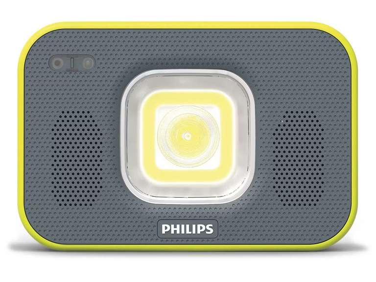Phillips LED profesionele werklamp met speaker en powerbank @ iBOOD