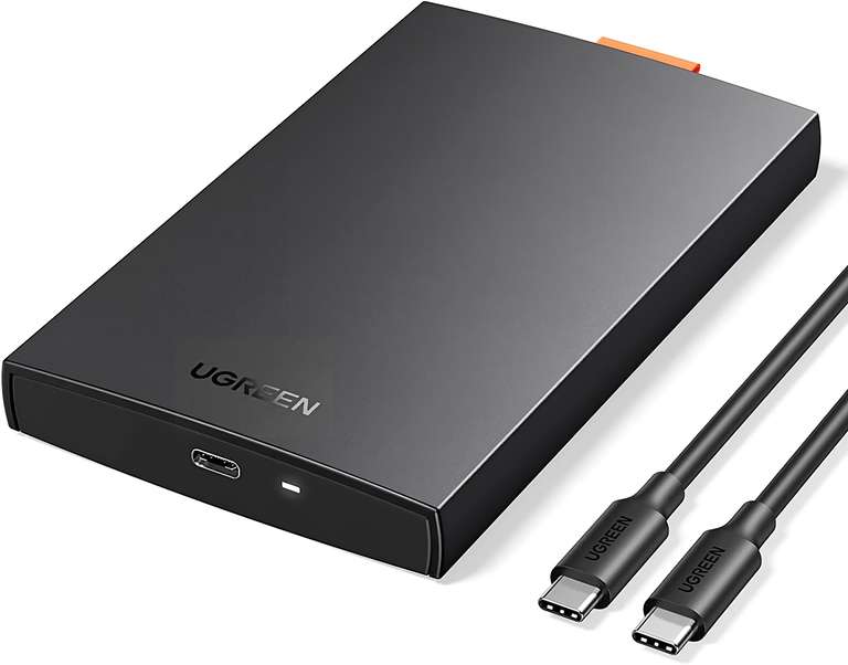 UGREEN Harde Schijf Behuizing USB C 3.1 voor HDD/SSD 7/9,5mm voor €12,39 @ Amazon NL