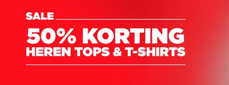 G-star RAW 50% korting op alle SALE t-shirts & tops