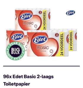 96x Edet Basic 2-laags Toiletpapier