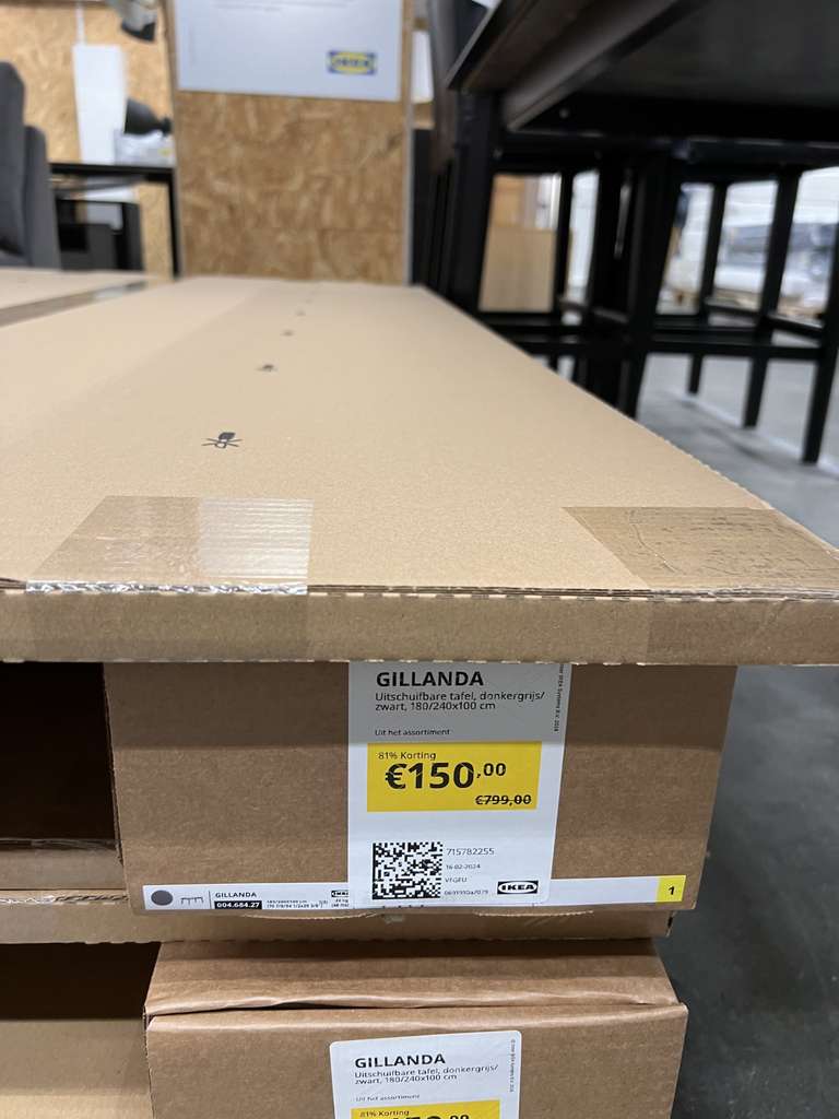 Gillanda uitschuifbare tafel (nieuw in doos) @Ikea Eindhoven