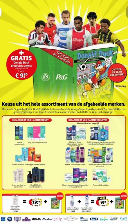 Gratis Donald Duck Eredivisie editie twv €9,95 bij 1 of 2 actieproducten