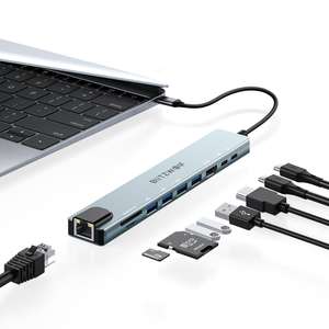 BlitzWolf BW-NEW TH5 10 in 1 USB Hub voor €14,76 @ Banggood