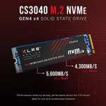 PNY XLR8 CS3040 1000GB M.2 NVMe Gen4 x4