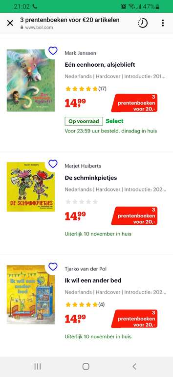 3 prentenboeken voor 20 euro bol.com