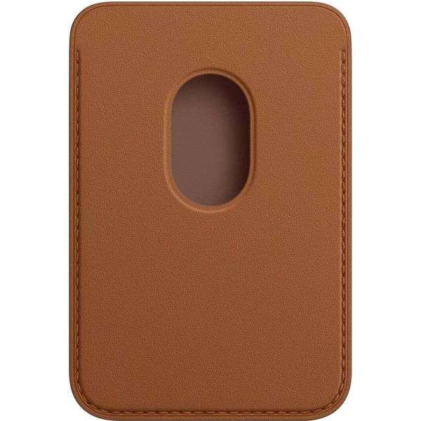 Apple Leather Wallet MagSafe | Saddle brown @ Smartphonehoesjes