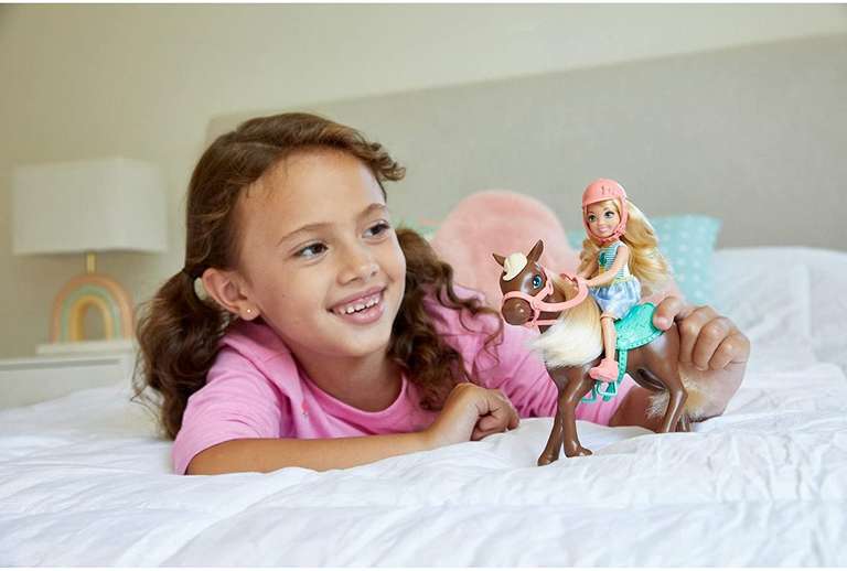 Barbie Family Chelsea met Pony Speelset