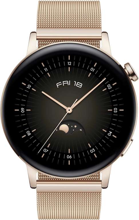 Huawei Watch GT 3 Elegant 42mm goud smartwatch voor €199,99 @ Huawei