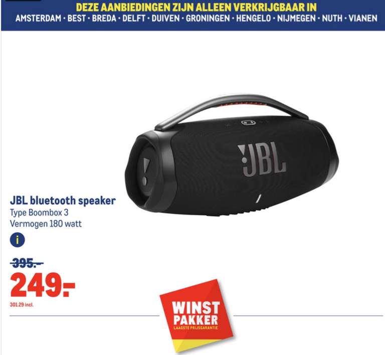 JBL Boombox 3 - bluetooth speaker
