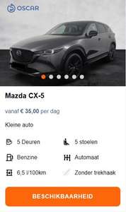 Mazda CX5 huren met korting