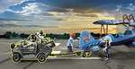 PLAYMOBIL Air Stuntshow 70831 dubbeldekker Phoenix speelgoedvliegtuig met motorgeluiden