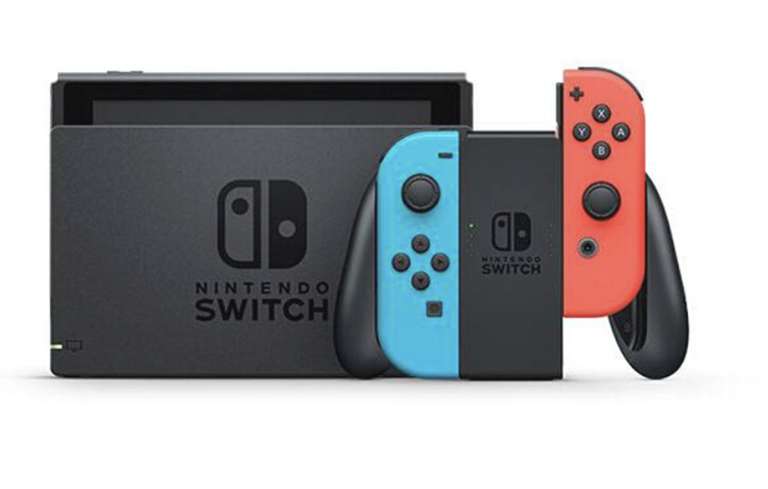 Nintendo Switch OLED - Neonrood/blauw en wit
