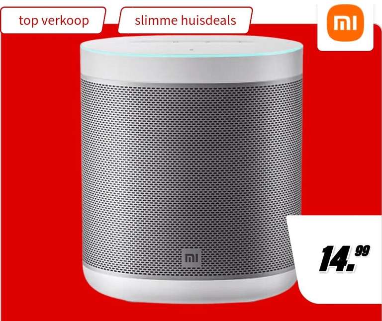 [Alle lokale Mediamarkt in Spanje] Smart Speaker - Xiaomi Mi Smart, Spraakbesturing, 512 MB RAM, 12 W, Wi-Fi, Google Assistent, Wit