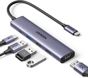 UGREEN Revodok 5 in 1 USB-C Hub met PD 100W €14,84 @ Amazon NL