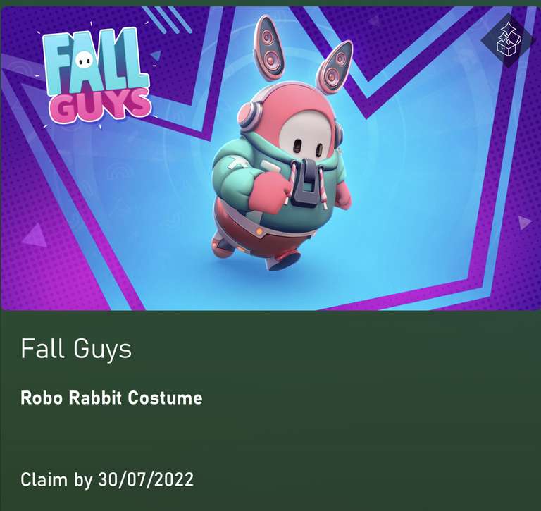 Fall Guys Robo Rabbit Costume (Xbox Gamepass Ultimate Perk)