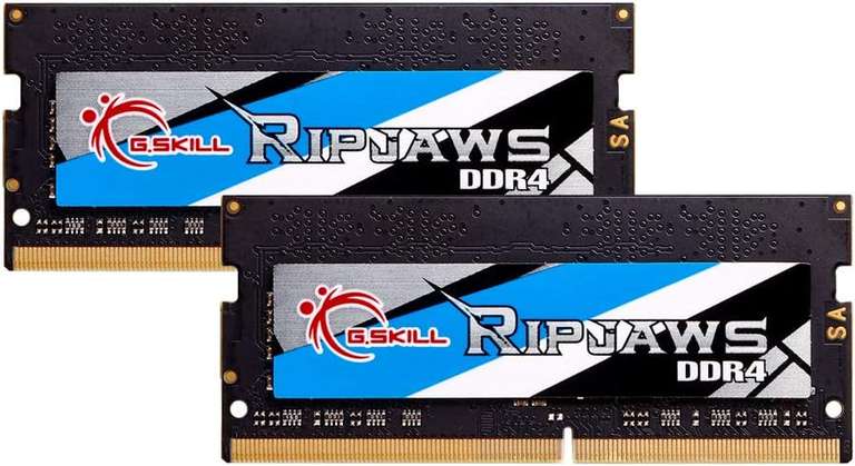 G.Skill 16 GB DDR4-3200 Kit Laptopgeheugen (Zwart, F4-3200C22D-16GRS, Ripjaws, XMP)