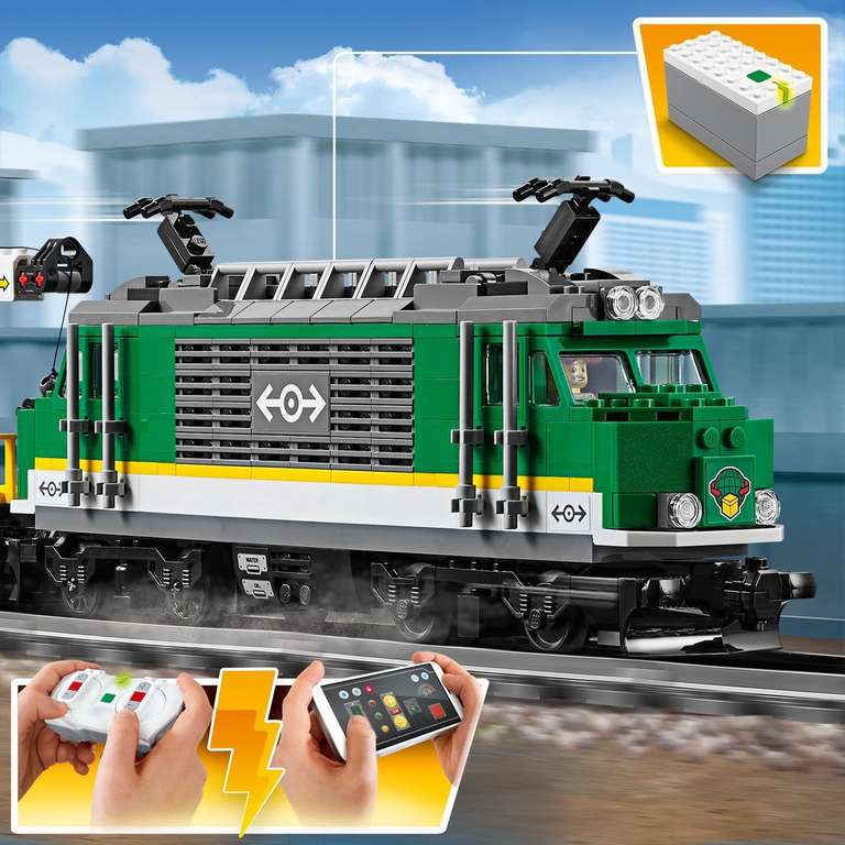 LEGO City Treinen Vrachttrein inclusief 6 LEGO minifiguren - 60198 @ BOL