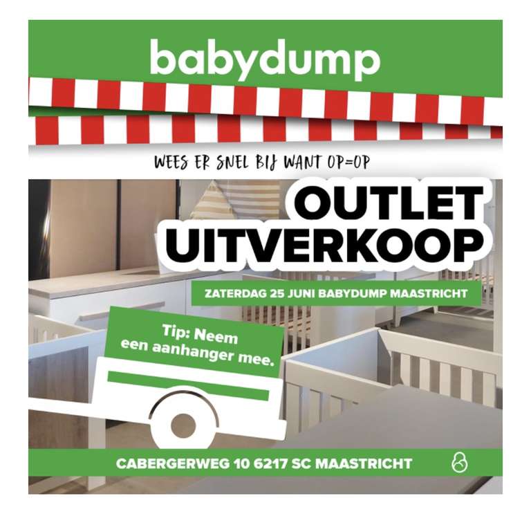 Babydump outlet verkoop tot 70% korting (locatie Maastricht)