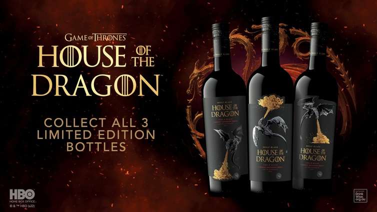 Wijnbox Limited Edition House of the Dragon / Fire & Blood Cabernet Shiraz van Wolf Blass