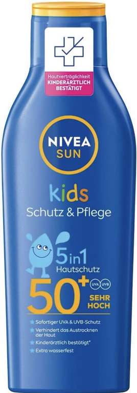 [DE PRIME] NIVEA Sun Kids Protection & Care Sun Lotion SPF 50+ (200 ml)