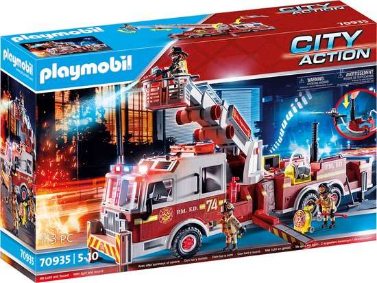 Playmobil City Action - Brandweerwagen: US Tower Ladder 70935 (Bol / Amazon)