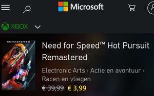 NEED FOR SPEED Hot persuit Remaster XBOX