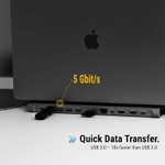 XtremeMac Premium Docking Station 12-in-1 voor MacBook en laptop (Als nieuw, Warehouse deal)