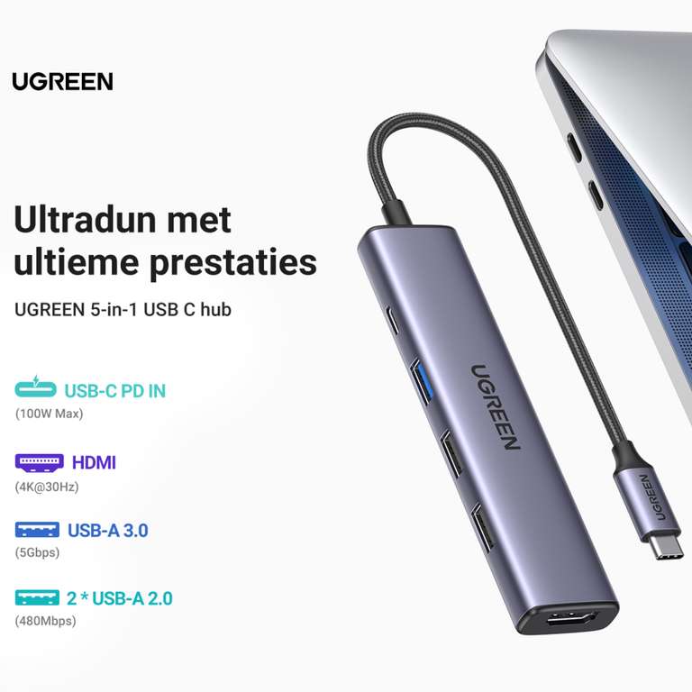 UGREEN Revodok 206 6 in 1 USB-C Hub