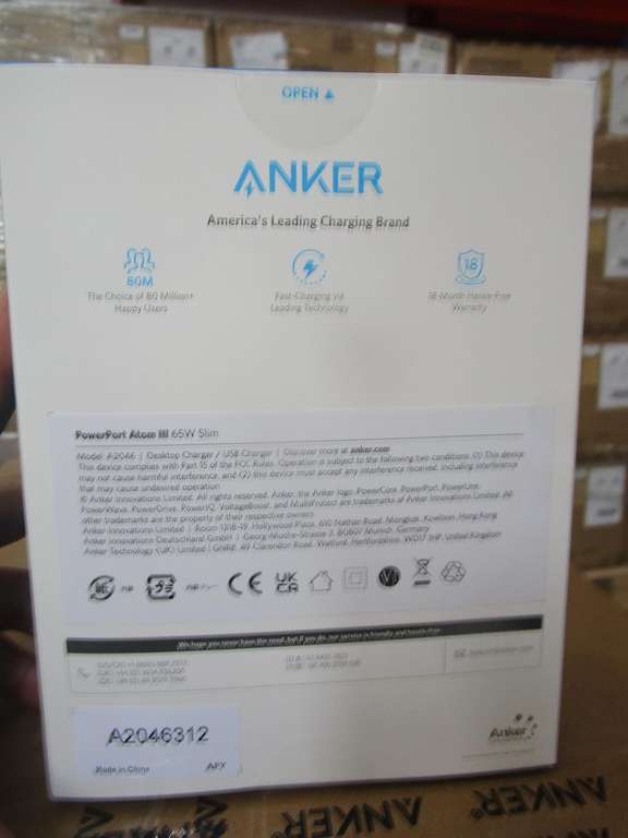 Anker PowerPort Atom III Slim Snellader 65W