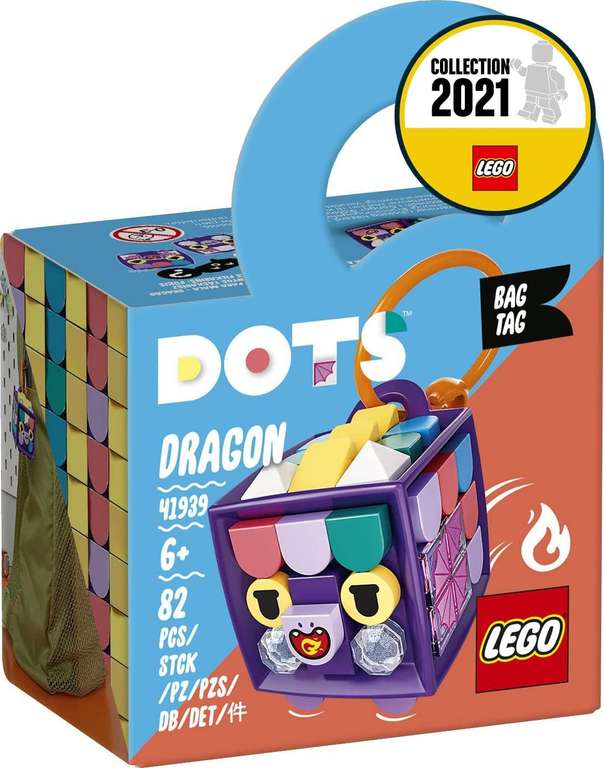 LEGO 41939 DOTS Tassenhanger draak voor €2,98 @ Amazon NL
