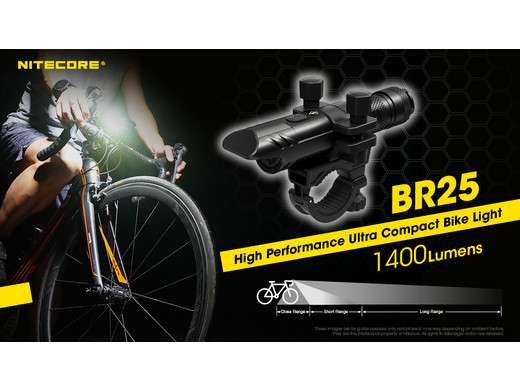 Nitecore BR25 oplaadbare fietsverlichting