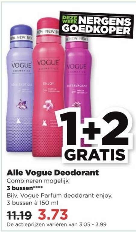 ( Plus ) Vogue deodorant 1+2 gratis