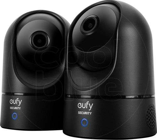 Eufy Indoor Cam 2K Pan & Tilt duo pack zwart