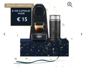 Nespresso Essenza mini + Aeroccino 3 + 114 capsules