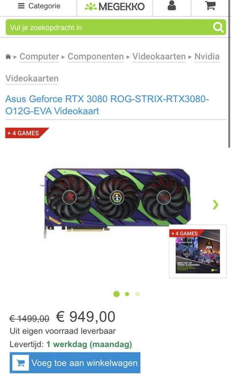 ASUS ROG Strix RTX 3080 12GB OC EVA Edition