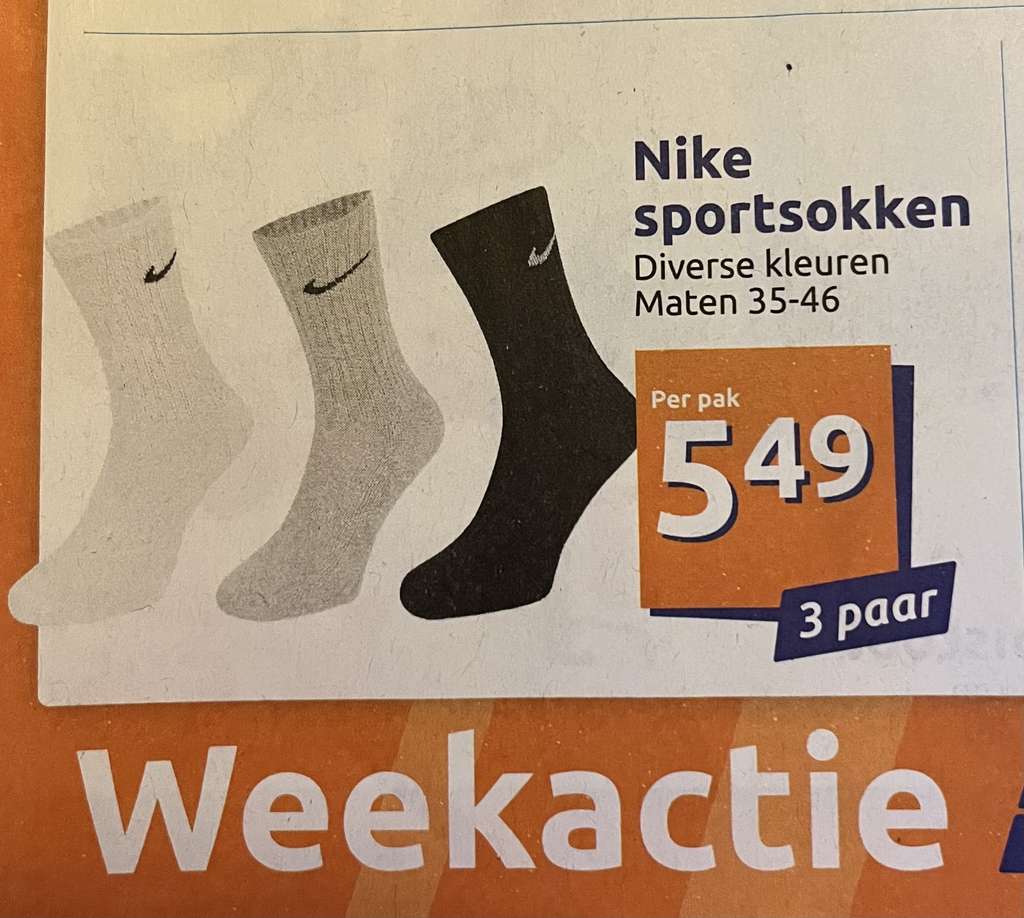 zoet buurman Opera Nike sportsokken - 3 paar (diverse kleuren) - Pepper.com