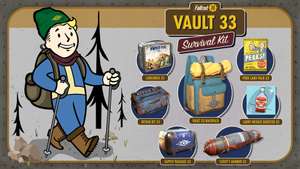 Voordelen van Game Pass Ultimate: Vault 33 Survival Kit (incl. Lucy’s rugzak uit Fallout TV-serie) voor Fallout 76 op Xbox + PC