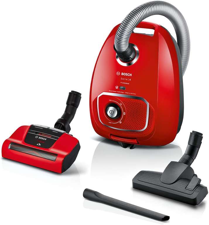 Bosch, Vacuum Cleaner, ProAnimal, Series 4, Rood