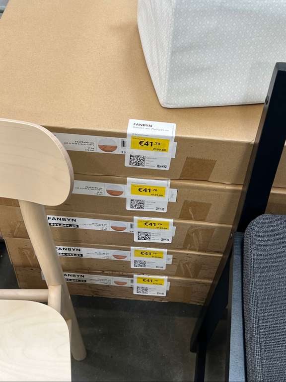[LOKAAL] IKEA FANBYN Bartafel, wit, 75x75x95 cm