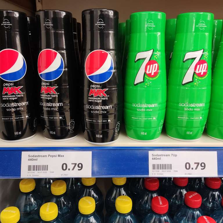 Sodastream Pepsi Max en 7up.