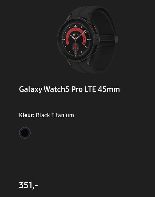 Galaxy Watch5 Pro BT (via samsung enhanced store)