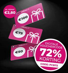 Digitale cadeaubonnen met 72% korting (bijv. €50 cadeaubon voor €14) @ Fotocadeau