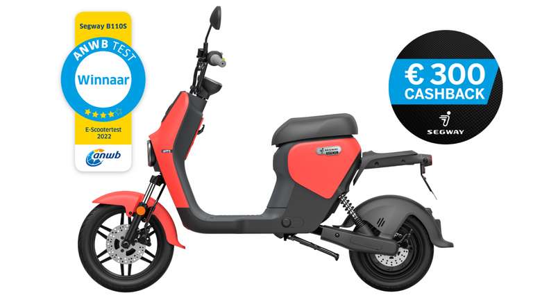 Segway B110S E-brommer 45km/u 999 euro na 300 euro cashback & E110S E-scooter 45km/u 1799 euro na 500 euro cashback