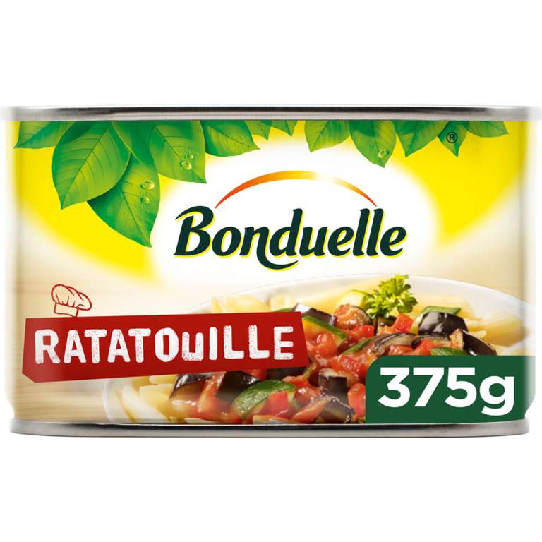Deze week bij AH: 2 blikken Bonduelle Ratatouille van €9 voor €2,50 (72% korting)