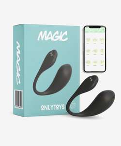Magic - Zwart Vibrerend Tril Ei met App 3.0 - Sex Toys voor Koppels - Koppel Vibrator met Afstandsbediening