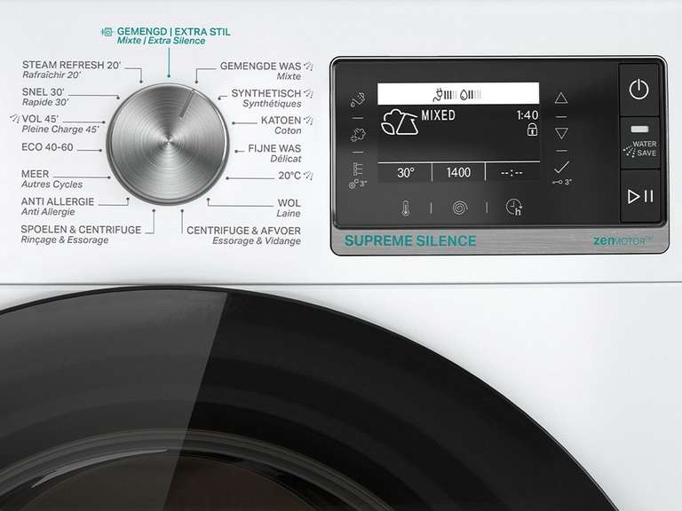 Whirlpool wasmachine W8 W946WB BE (9kg, 1400 toeren) voor €499 @ iBOOD
